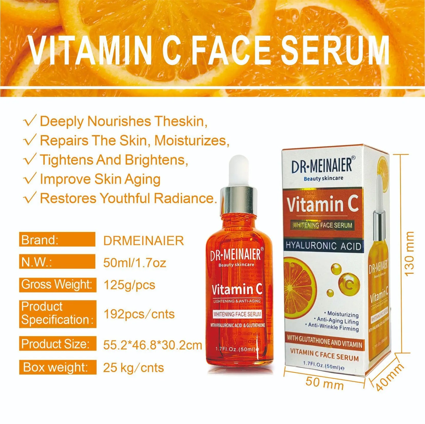 Suero vitamina C, 20% + ácido hialurónico