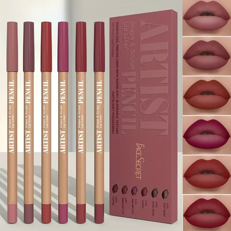 Set de delineadores labiales Mate de Larga duración